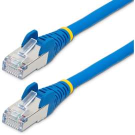 StarTech.com 12ft CAT6a Ethernet Cable, Blue Low Smoke Zero Halogen (LSZH) 10 GbE 100W PoE S/FTP Snagless RJ-45 Network Patch Cord, 12ft Blue Low Smoke Zero Halogen (LSZH) Shielded CAT6A Ethernet Cable, 10GbE Multi Gigabit 1/2.5/5/10Gbps, 100W PoE++, 27 A