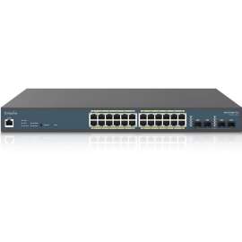 Engenius Tech EnGenius EWS7928P-FIT Ethernet Switch, 24 Ports, Manageable, Gigabit Ethernet, 10/100/1000Base-T, 1000Base-X