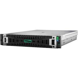 HPE ProLiant DL345 G11 2U Rack Server - 1 x AMD EPYC 9124 2.70 GHz - 32 GB RAM - 12Gb/s SAS Controller - AMD Chip - 1 Processor Support - 3 TB RAM Support - Up to 16 MB Graphic Card - Gigabit Ethernet - 8 x LFF Bay(s) - Hot Swappable Bays - 1 x 800