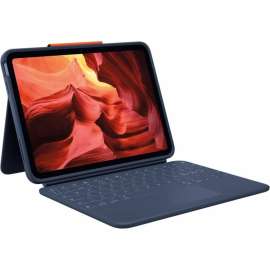 Logitech Rugged Combo 4 Touch Rugged Keyboard/Cover Case (Folio) for 10.9" Apple iPad (10th Generation) iPad, Stylus - Classic Blue - Drop Resistant - 0.8" Height x 10.1" Width x 7.7" Depth - 1 Pack