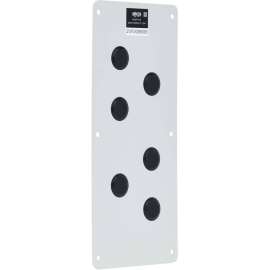 Tripp Lite SmartRack Cable Gland Plate for NEMA-Rated Enclosure Cabinets, 6 Ports (0.5 in.) - Cable Gland Plate - Metal, Low Density Polyethylene (LDPE)