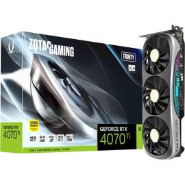 Zotac NVIDIA GeForce RTX 4070 Ti Graphic Card, 12 GB GDDR6X, 2.63 GHz Boost Clock, 192 bit Bus Width, PCI Express 4.0 x16