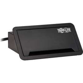 Tripp Lite Power It! 2-Outlet In-Desk Power and Charging Dock - 4x USB-A, USB-B, HDMI, RJ11, RJ45, 10 ft. Cord, Antimicrobial Protection, Black - 2 x Power Receptacles - 120 V AC / 4.50 A Desktop, Tabletop - Black - Plastic