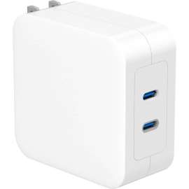 4XEM 100W GAN Wall Charger Dual USB-C, White, 1 Pack, 100 W, 120 V AC, 230 V AC Input