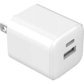 4XEM 35W USB-C and USB-A Charger - 1 Pack - 35 W - 120 V AC, 230 V AC Input - 5 V DC/3.40 A, 9 V DC, 12 V DC, 15 V DC, 20 V DC Output - White