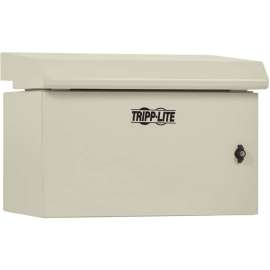 Tripp Lite SmartRack Industrial Enclosure with Lock - NEMA 3R, Wall Mount, Metal Construction, Hinged Back, Internal Fans, 28 in. Depth, 6U, Gray - For Computer, DVR, LAN Switch, PDU, Patch Panel, Server, UPS - 6U Rack Height28" Rack Depth - Wall Mo