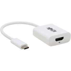 Tripp Lite - Pro Av Tripp Lite USB-C to HDMI Adapter (M/F) - 8K 60 Hz, HDR, 4:4:4, HDCP 2.3, White - 1 x HDMI 2.0 Digital Audio/Video Female - 1 x USB 3.2 (Gen 1) Type C Male - 7680 x 4320 Supported - Nickel Connector - Nickel Contact - White