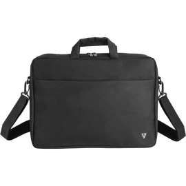 V7 Essential CTK14-BLK Carrying Case (Briefcase) for 14.1" Notebook, Black, RFID Resistant, Weather Resistant, Polyester Body, 2" Height x 9.9" Width x 13.8" Depth