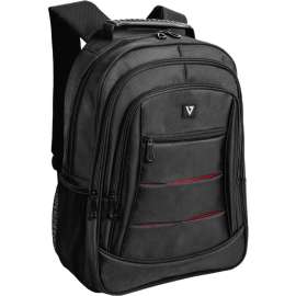 V7 Professional CBPX16-BLK Carrying Case (Backpack) for 15.6" to 16.1" Notebook, Black, RFID Resistant, Weather Resistant, Polyester Body, Shoulder Strap, Handle