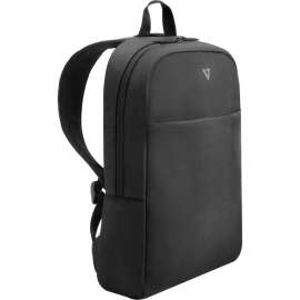 V7 CBK16-BLK Carrying Case (Backpack) for 16" to 16.1" Notebook - Black - Polyester Body - Shoulder Strap, Handle - 18.3" Height x 12" Width x 4.5" Depth - 4.37 gal Volume Capacity