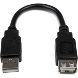 StarTech.com 6in USB 2.0 Extension Adapter Cable A to A, M/F, Extends the length your current USB device cable by 6 inches, 6 inch usb a to a extension cable, 6in usb a male to a female cable