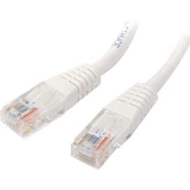 StarTech.com 2 ft White Molded Cat5e UTP Patch Cable, Make Fast Ethernet network connections using this high quality Cat5e Cable, with Power-over-Ethernet capability, 2ft Cat5e Patch Cable, 2ft Cat 5e Patch Cable, 2ft Cat5e Patch Cord