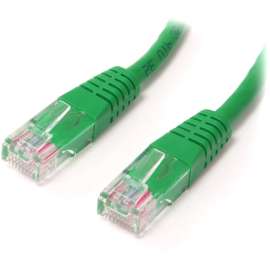 StarTech.com 3 ft Green Molded Cat5e UTP Patch Cable, Make Fast Ethernet network connections using this high quality Cat5e Cable, with Power-over-Ethernet capability, 3ft Cat5e Patch Cable, 3ft Cat 5e Patch Cable, 3ft Cat5e Patch Cord