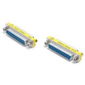 StarTech.com DB25 Slimline Gender Changer Female to Female, Cable Adapter, 1 x DB-25 Female, 1 x DB-25 Female