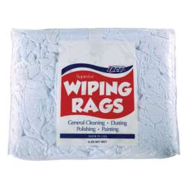 EBCO Cotton Wiping Rags 18 in. W X 18 in. L 8 lb