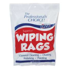 EBCO Cotton Wiping Rags 18 in. W X 18 in. L 1 lb