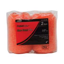 Linzer Project Select One Coat Pro Polyester 4 in. W X 1/2 in. Regular Paint Roller Cover 2 pk