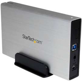 StarTech.com 3.5in Silver USB 3.0 External SATA III Hard Drive Enclosure with UASP