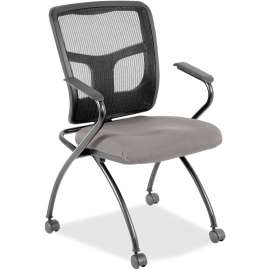 Lorell Ergomesh Nesting Chairs with Arms