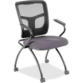 Lorell Ergomesh Nesting Chairs with Arms