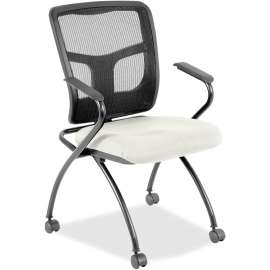 Lorell Ergomesh Nesting Chairs with Arms