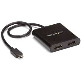 StarTech.com 2-Port Multi Monitor Adapter - USB-C to HDMI Video Splitter - USB Type-C to HDMI MST Hub - Thunderbolt 3 Compatible - Windows