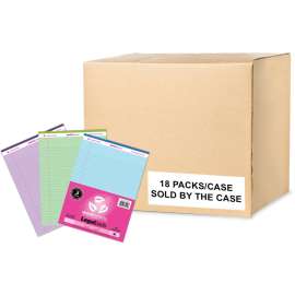 Legal Pad, Standard, Assorted 3-Pack (Orchid, Blue, and Green)