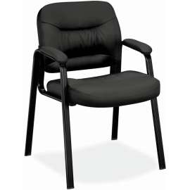HON VL690 Series Guest Chair, 24.75" x 26" x 33.5", Black Seat/Black Back, Black Base