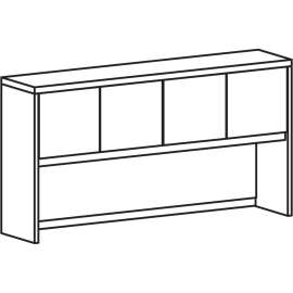 Lorell Prominence 2.0 Gray Elm Laminate Desk Unit