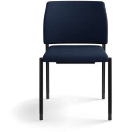 HON Solve Series ReActiv Back Task Chair, Supports Up to 300 lb, 18" to 23" Seat Height, Ink Seat, Charcoal Back, Black Base
