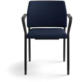 HON Accommodate Series Guest Chair, 23.25" x 21" x 32", Black Seat, Black Back, Black Base, 2/Carton
