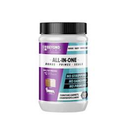 Beyond Paint Flat Soft Gray Water-Based All-In-One Paint Exterior & Interior 1 qt