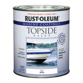 Rust-Oleum Marine Coatings Outdoor Gloss White Marine Topside Paint 1 qt