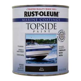 Rust-Oleum Marine Coatings Outdoor Black Marine Topside Paint 1 qt