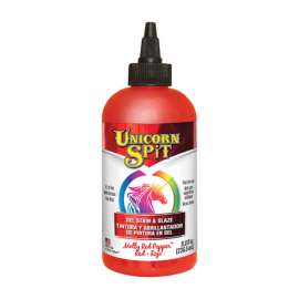 Unicorn Spit Flat Red Gel Stain and Glaze 8 oz