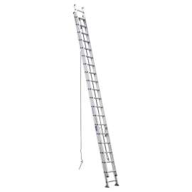 Werner 40 ft. H Aluminum Telescoping Extension Ladder Type IA 300 lb. capacity