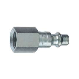 Tru-Flate Steel 1/4 in. I/M Style Plug 3/8 in. Female 1 pc