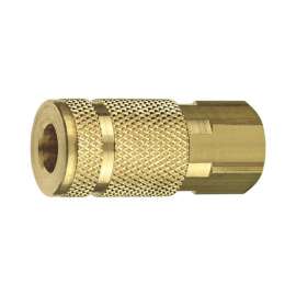 Tru-Flate Brass Aro Style Coupler 1/4 in. Female 1 pc