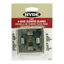 Hyde 2-1/2 in. W High Carbon Steel 4-Edge Scraper Blade