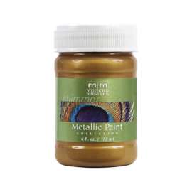 Modern Masters Shimmer Satin Brass Water-Based Metallic Paint 6 oz