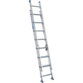 Werner 16 ft. H Aluminum Telescoping Extension Ladder Type I 250 lb. capacity