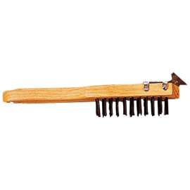 Linzer 1.5 in. W X 11 in. L Steel Wire Brush with Scraper
