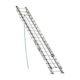 Werner 36 ft. H Aluminum Telescoping Extension Ladder Type I 250 lb. capacity