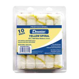 Premier Perlon Fabric 6.5 in. W Mini Paint Roller Cover 10 pk