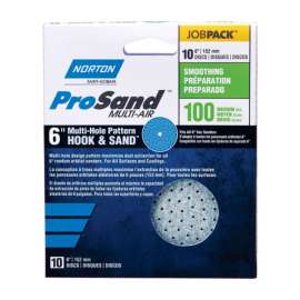 Norton ProSand 6 in. Ceramic Alumina Hook and Loop A975 Sanding Disc 100 Grit Medium 10 pk