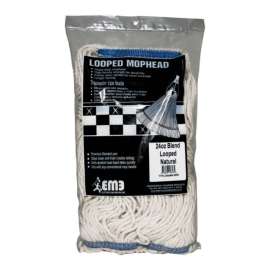 Elite Mops and Brooms 24 oz Looped Polyester Blend Mop Refill 1 pk
