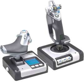Logitech Saitek X52 H.O.T.A.S. Throttle and Stick Simulation Controller - Cable - USB - PC