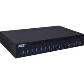 Digi Intl - Im Digi AnywhereUSB 8 Plus USB/Ethernet Combo Hub - 8 USB Port(s) - 1 Network (RJ-45) Port(s) - 8 USB 3.1 Port(s) - PC