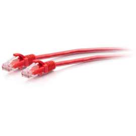 C2G 10ft Cat6a Snagless Unshielded (UTP) Slim Ethernet Patch Cable - Red - 10 ft Category 6a Network Cable for Network Device - First End: 1 x RJ-45 Network - Male - Second End: 1 x RJ-45 Network - Male - Patch Cable - 28 AWG - Red