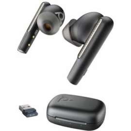 Poly Plantronics Voyager Free 60 UC Earset - Stereo, Mono - True Wireless - Bluetooth - 98.4 ft - 20 Hz - 20 kHz - Earbud - Binaural - In-ear - Noise Canceling - Carbon Black
